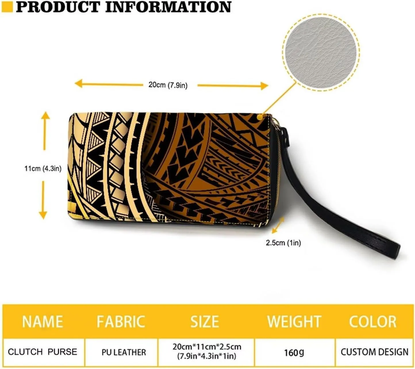 PU Leather Purse Samoan Polynesian Tribal Large Capacity Tote Bag Shoulder Bags Wallet Set 2pcs Shoulder Bags