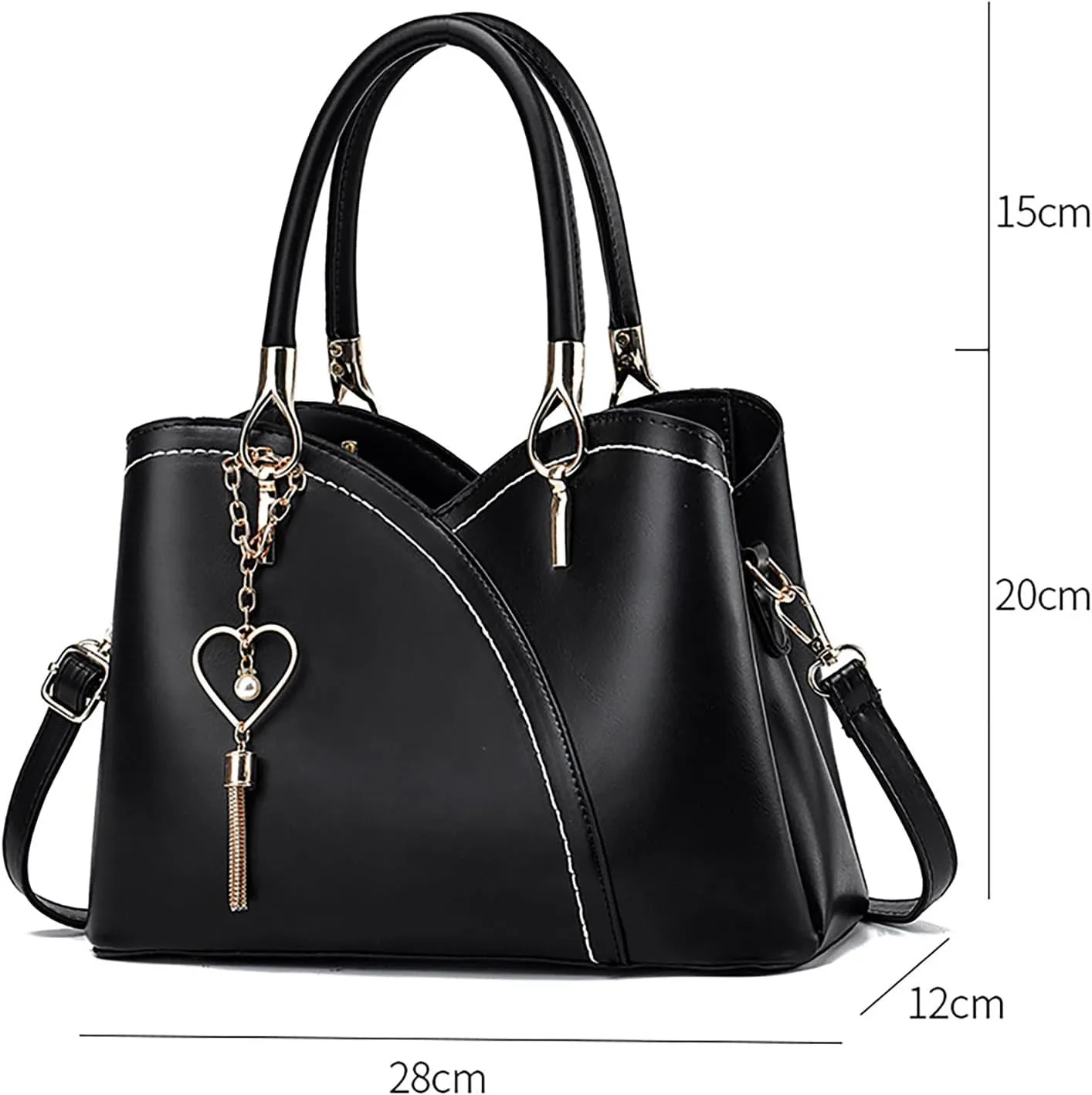 Purses and Handbags for Women Shoulder Tote Bags Top Handle Satchel Bags Medium Size Purse for Women(BK1)