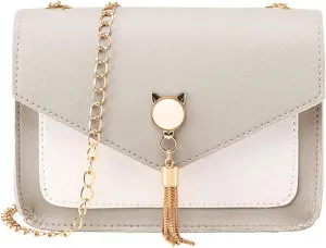 Purses for Women Crossbody Anti Theft Satchel Purses with Multi Zipper Pocket Clear Bag for Stadium Events(Grey)