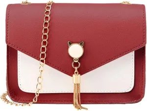 Purses for Women Crossbody Anti Theft Satchel Purses with Multi Zipper Pocket Clear Bag for Stadium Events(Red)