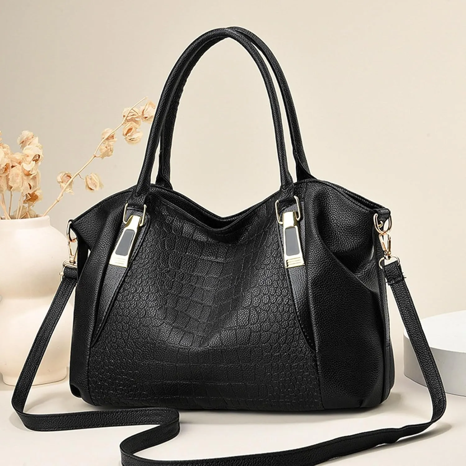 Purses for Women Fashionable And Simple Women's Large Capacity Soft Leather Texture Casual Crossbody Bag