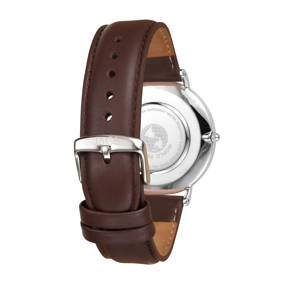"CAIRO" MEN`S LEATHER BAND WATCH