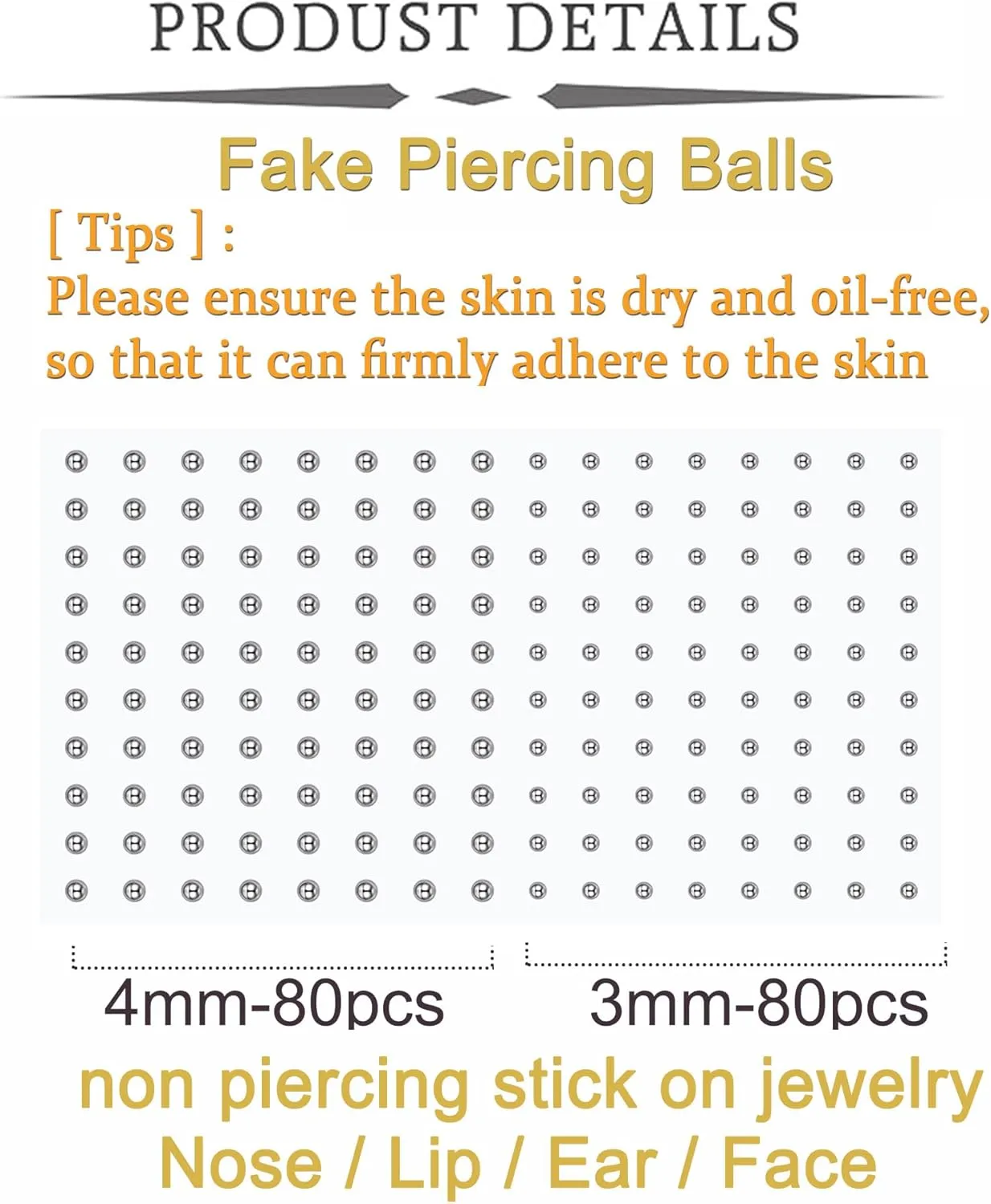 QWALIT Fake Nose Ring Fake Lip Piercing Fake Lip Ring Fake Nose Ring Hoop Fake Snake Bites Fake Lip Piercings Faux Lip Rings Fake Nose Piercing Clip on Nose Ring Spring