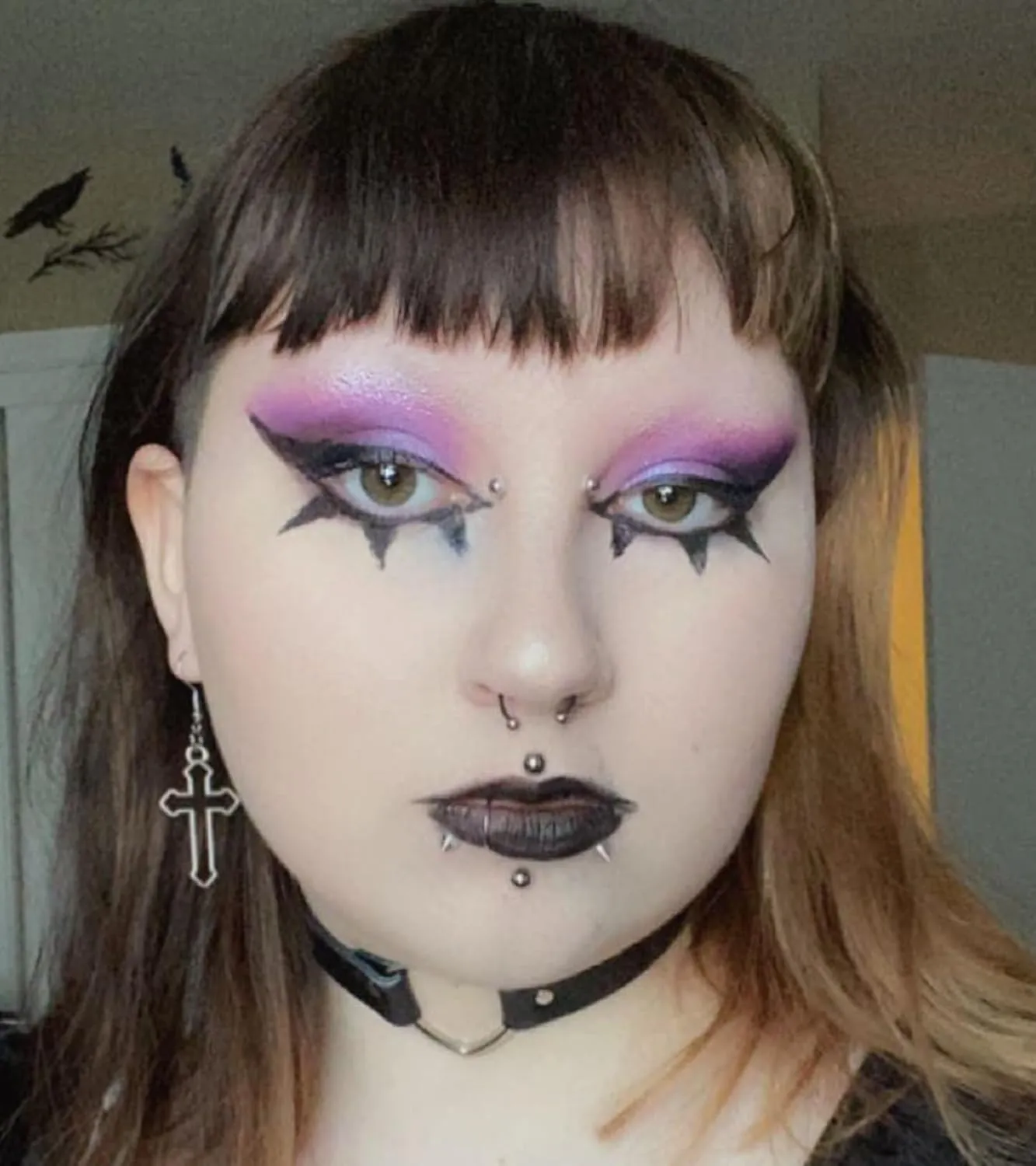 QWALIT Fake Nose Ring Fake Lip Piercing Fake Lip Ring Fake Nose Ring Hoop Fake Snake Bites Fake Lip Piercings Faux Lip Rings Fake Nose Piercing Clip on Nose Ring Spring