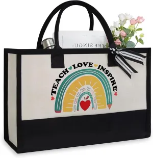 Rainbow Tote Bag - Teacher Appreciation & Thank You Gift