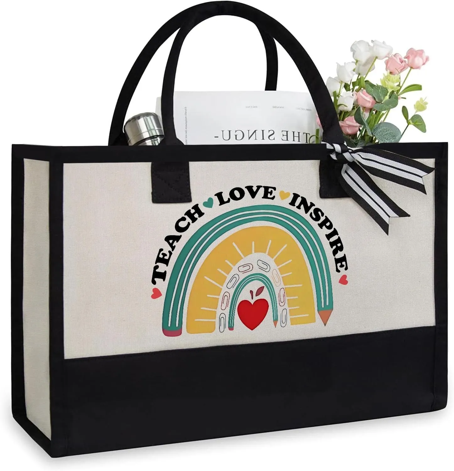 Rainbow Tote Bag - Teacher Appreciation & Thank You Gift