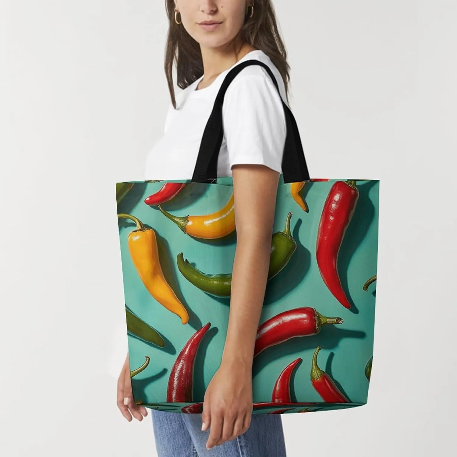 Real Image of Donkey Beach Bag Reusable Tote Bag Foldable Grocery Bags Women Shopping Bags for Daily Essentials