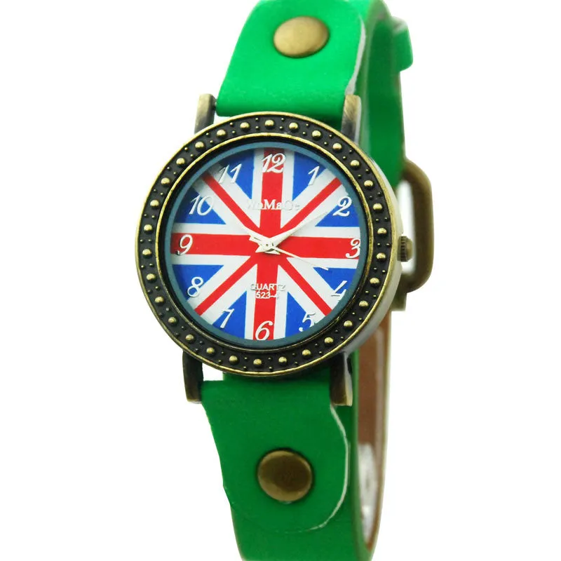 Retro Fashion Lady's Watch Soft Leather Strap Quartz Watch Ultra Personalized Digital Design Watch