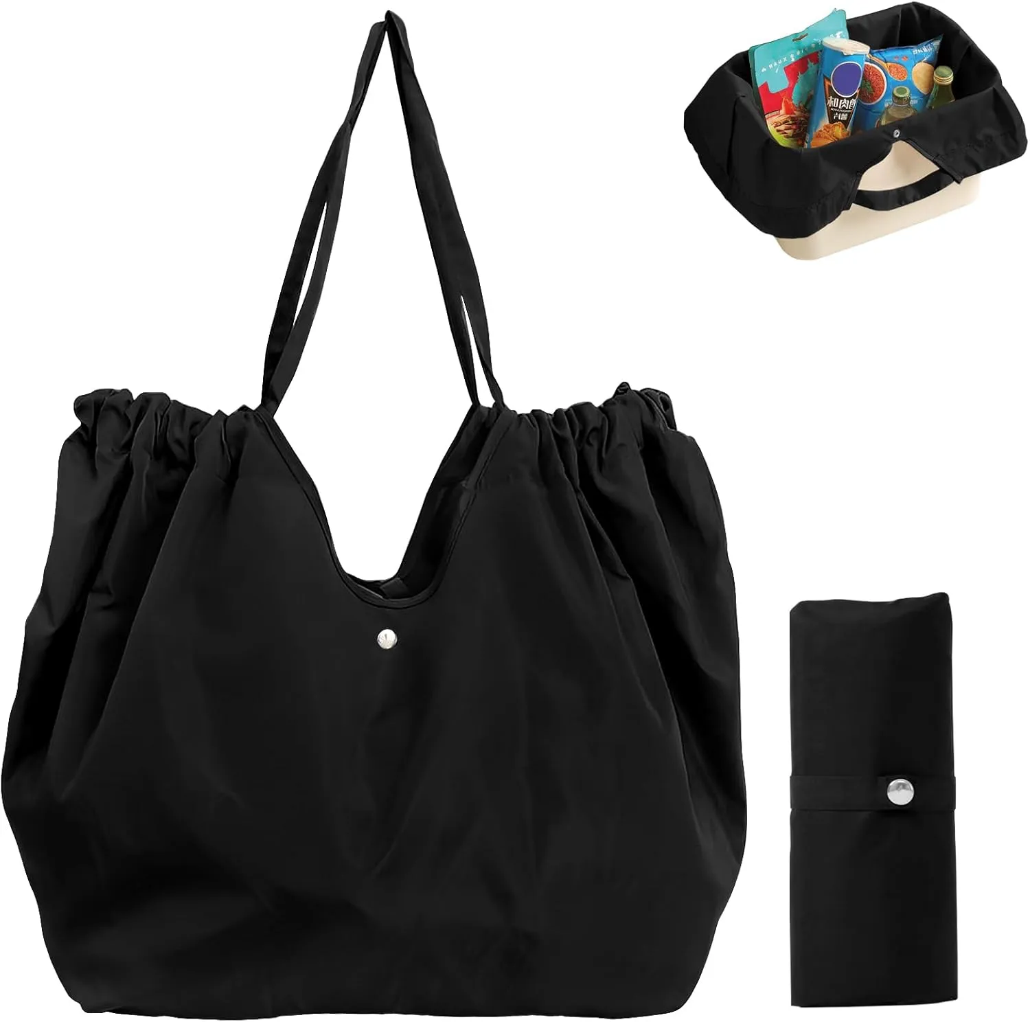 Reusable Grocery Bags,Reusable Shopping Bags,Folding Bags Totes,Stretchable and shrinkable shopping bag for Groceries