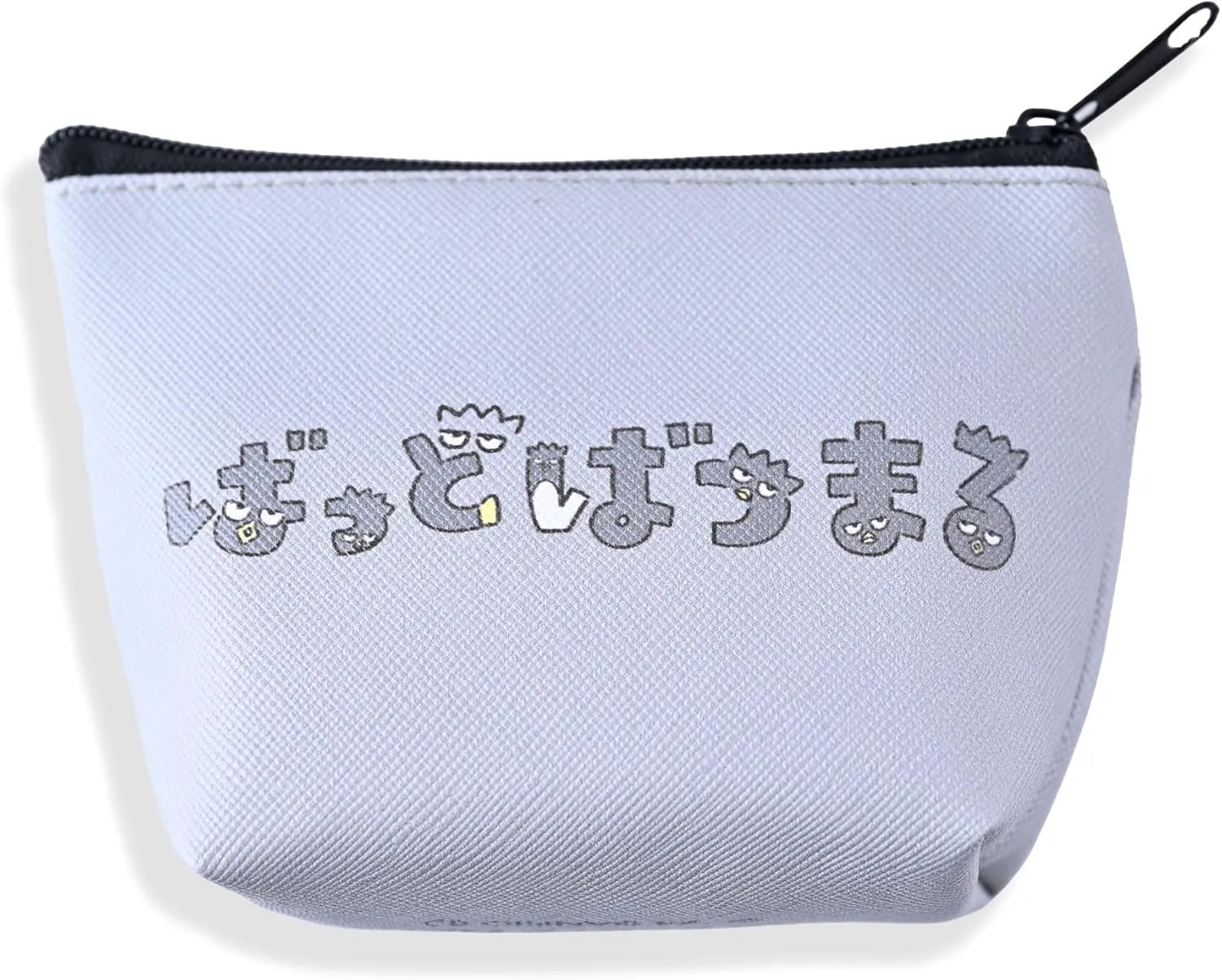 San-rio Characters Mini Makeup Bag 2 Pack - Small Pouches for Purse, Mini Cosmetic Bag, Zippered Design, Mini Pouch for Purse, Ideal for Coins, Jewelry, Accessories (Bad-Batz-Maroo)