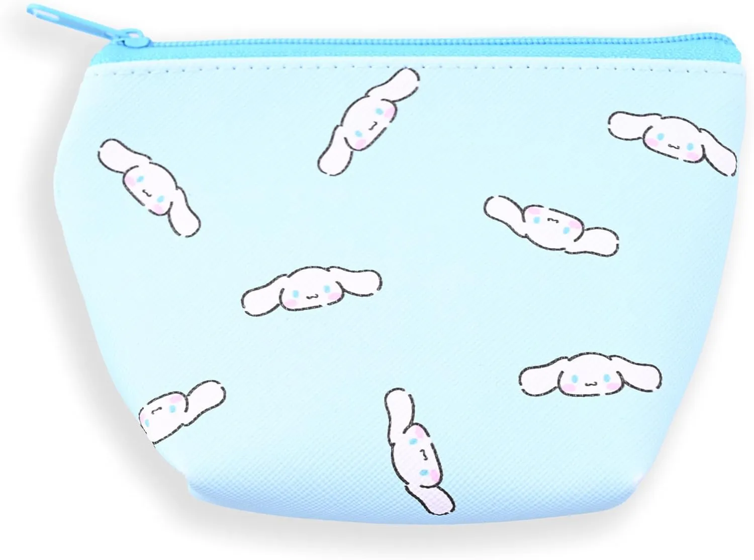 San-rio Characters Mini Makeup Bag 2 Pack - Small Pouches for Purse, Mini Cosmetic Bag, Zippered Design, Mini Pouch for Purse, Ideal for Coins, Jewelry, Accessories (Cinnamon-roll)