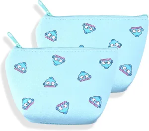 San-rio Characters Mini Makeup Bag 2 Pack - Small Pouches for Purse, Mini Cosmetic Bag, Zippered Design, Mini Pouch for Purse, Ideal for Coins, Jewelry, Accessories (Hanging-Yodon)