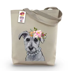 Schnauzer Tote Bag - Schnauzer Lover Gift - Schnauzer Gifts for Women -Handmade Totes - Schnauzer Canvas Totes - Cute Schnauzer Reusable Shopping Bag - Grocery Bag - Beach Bag