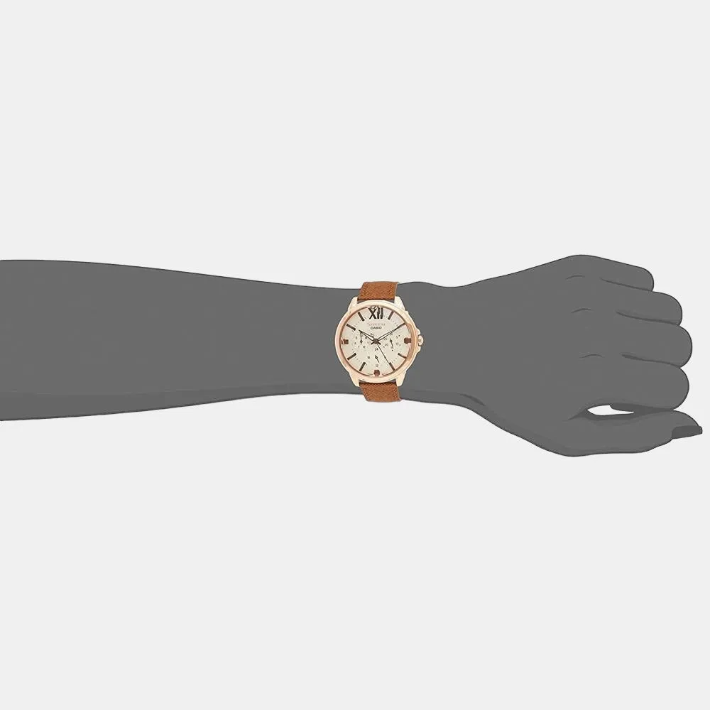 Sheen Women's Chronograph Leather Watch SX217 - SHE-3056PGL-7AUDF