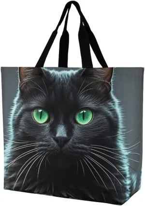Sheep Beach Bag Reusable Tote Bag Foldable Grocery Bags Women Shopping Bags for Daily Essentials