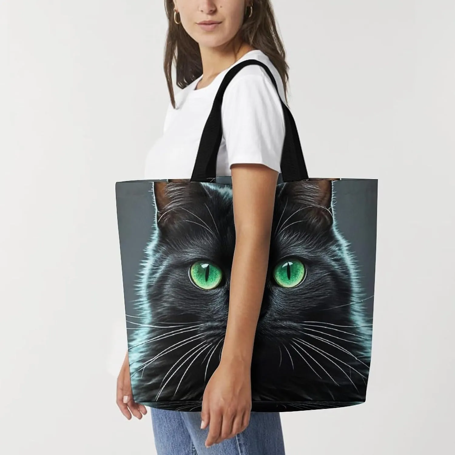 Sheep Beach Bag Reusable Tote Bag Foldable Grocery Bags Women Shopping Bags for Daily Essentials