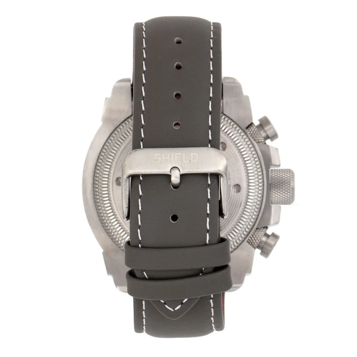 Shield Tesei Chronograph Leather-Band Men's Diver Watch w/Date