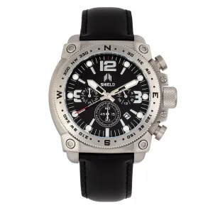 Shield Tesei Chronograph Leather-Band Men's Diver Watch w/Date