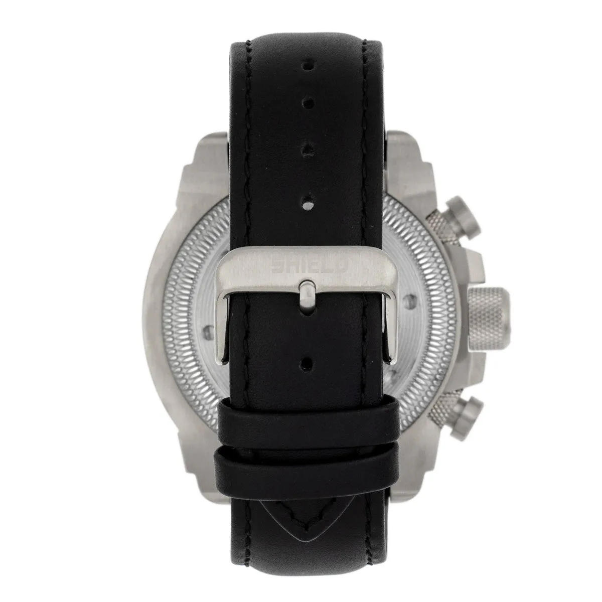 Shield Tesei Chronograph Leather-Band Men's Diver Watch w/Date