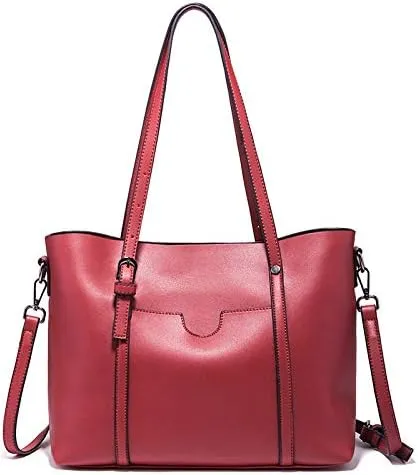 Shoulder Bags Shoulder Bag, Ladies Shoulder Bags, Handbags, Leather Shoulder Bag, Large Capacity Handbags(Rojo)