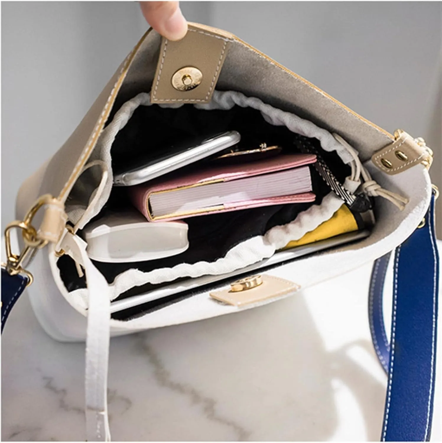 Shoulder Bags Women's Bags Summer Bucket Bags PU Leather Shoulder Bags Ladies Crossbody Messenger Bags Small Cute Wallets(1)