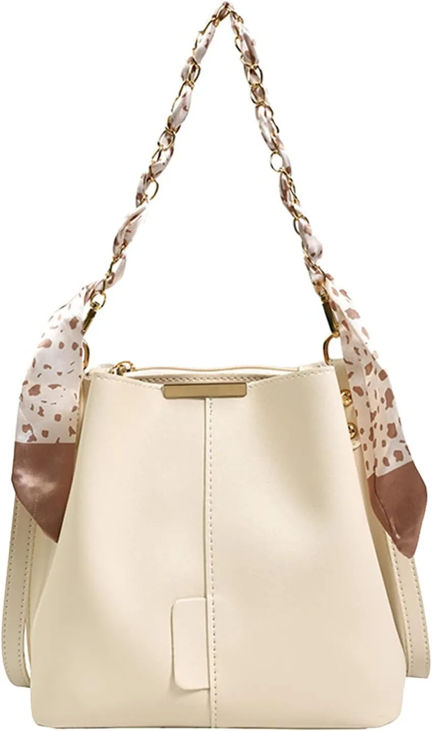 Sling Bags for Women Anti Theft Travel Small Designer Crossbody Bags for Women Temperament Clutch Purse(Beige)