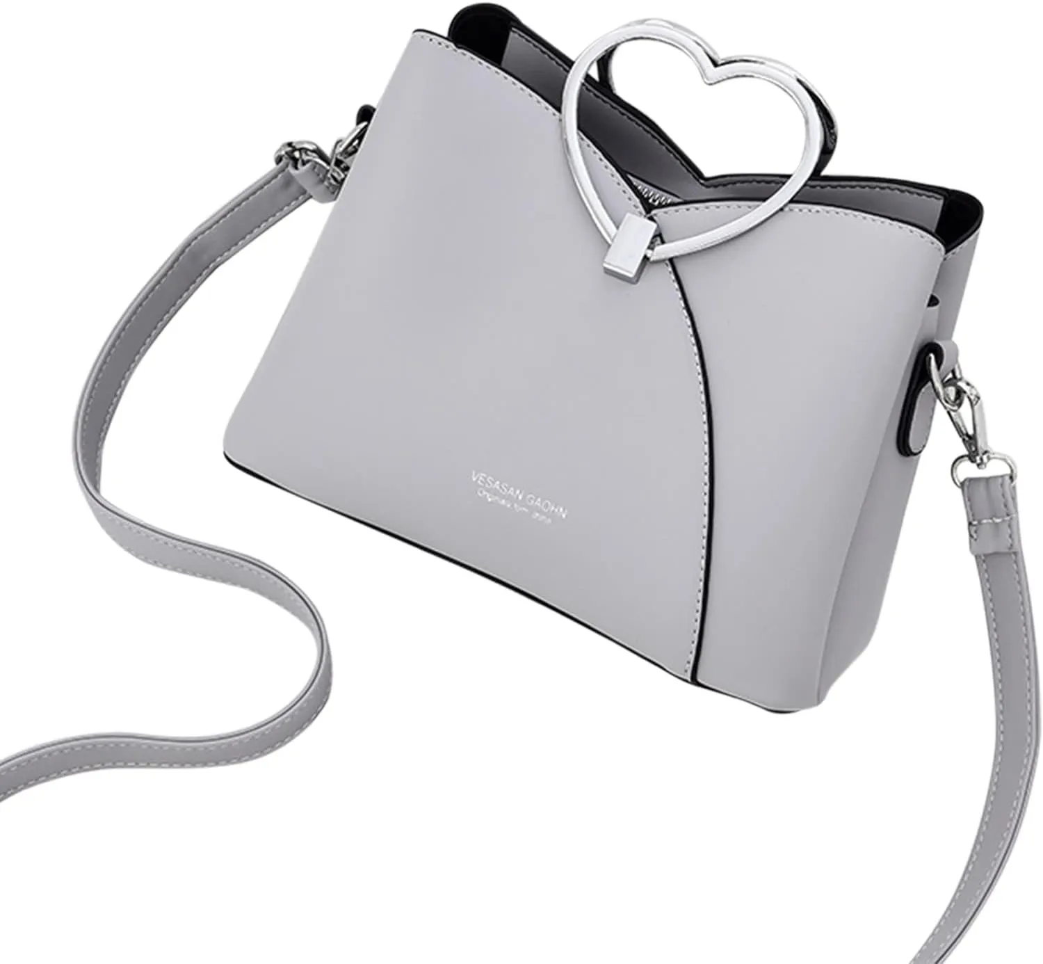 Sling Bags for Women Anti Theft Travel Women's Shoulder Bags Tote Satchel Hobo Clear Bag for Stadium Events(Grey)