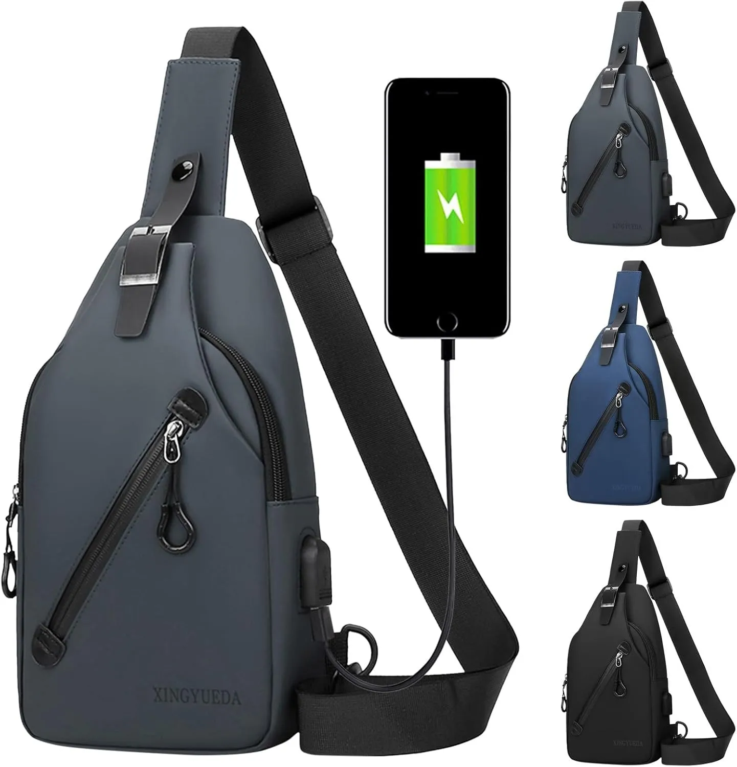 Small Backpack Purses for Women Chest Bags Daypack Crossbody for Travel Sport Running Hiking Foldable Backpack(Blue)