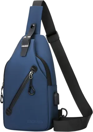 Small Backpack Purses for Women Chest Bags Daypack Crossbody for Travel Sport Running Hiking Foldable Backpack(Blue)