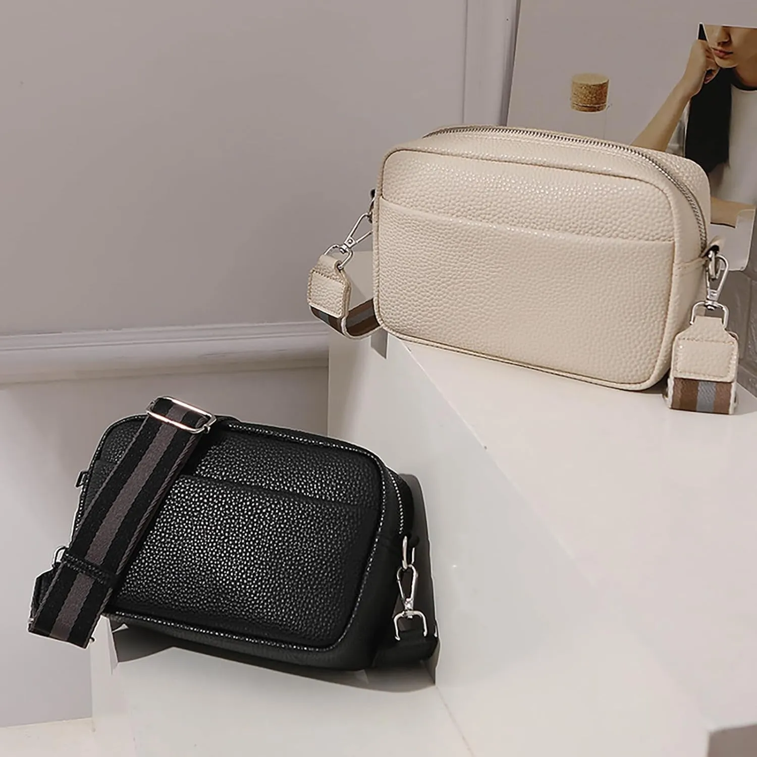 Small Crossbody Bag for Women Chest Bags Daypack Crossbody for Travel Sport Running Hiking Stylish Shoulder Bag(WH2)
