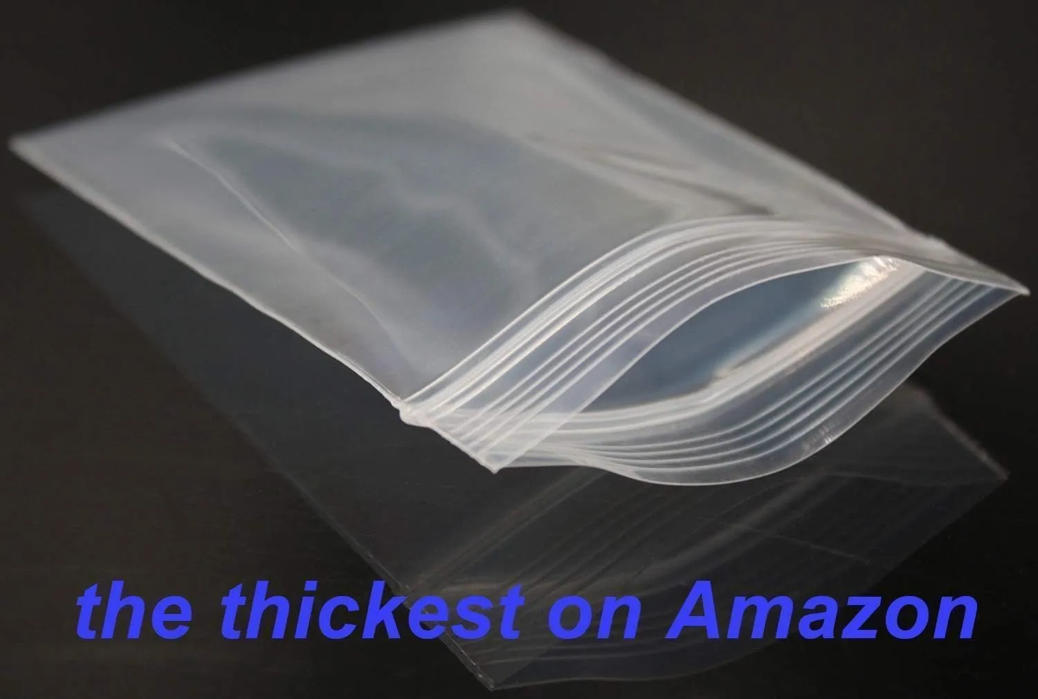 Small Mini Plastic Bags for Jewelry, Pill, Snack, Coin, Earring, Small Business, Thick, Transparent, 8mil(two sides together), 2"2.4", 1000PCS