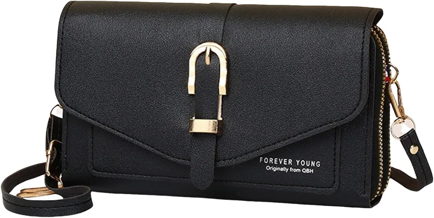 Small Shoulder Bag Fashion Classic Women's Mobile Phone Bag Button Hood One Shoulder Double Layer Wallet