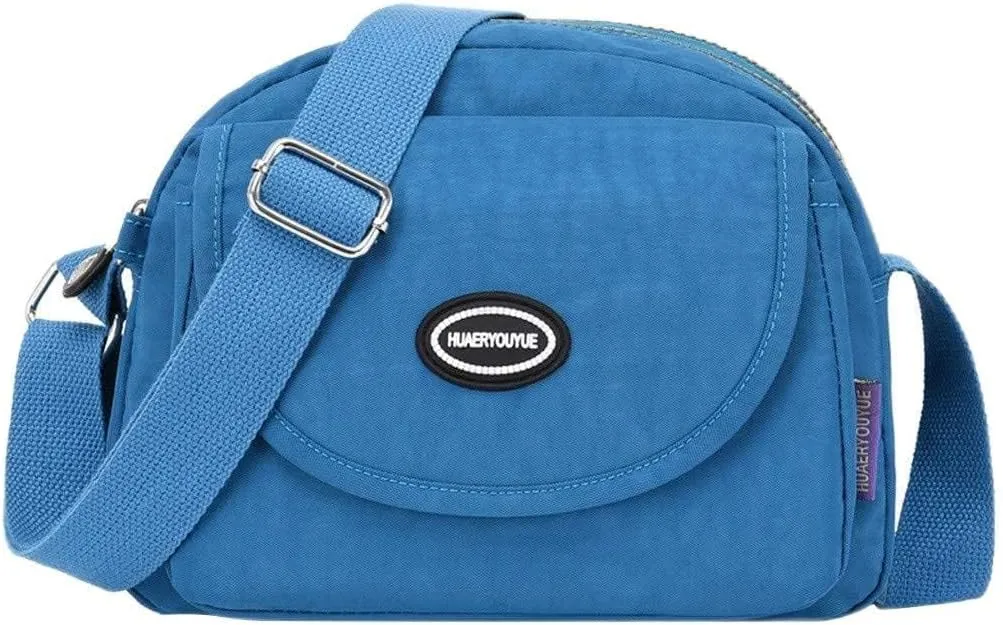 Soft Leather Purses for Women Stadium Crossbody Messenger Bags for Concerts Sporting Events Elegant Sling Bag(Blue)