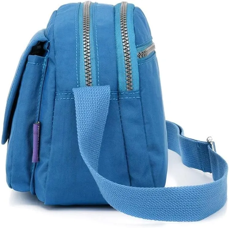 Soft Leather Purses for Women Stadium Crossbody Messenger Bags for Concerts Sporting Events Elegant Sling Bag(Blue)