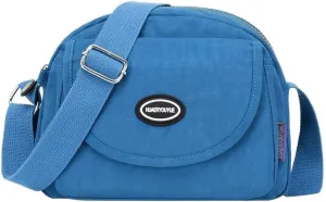 Soft Leather Purses for Women Stadium Crossbody Messenger Bags for Concerts Sporting Events Elegant Sling Bag(Blue)
