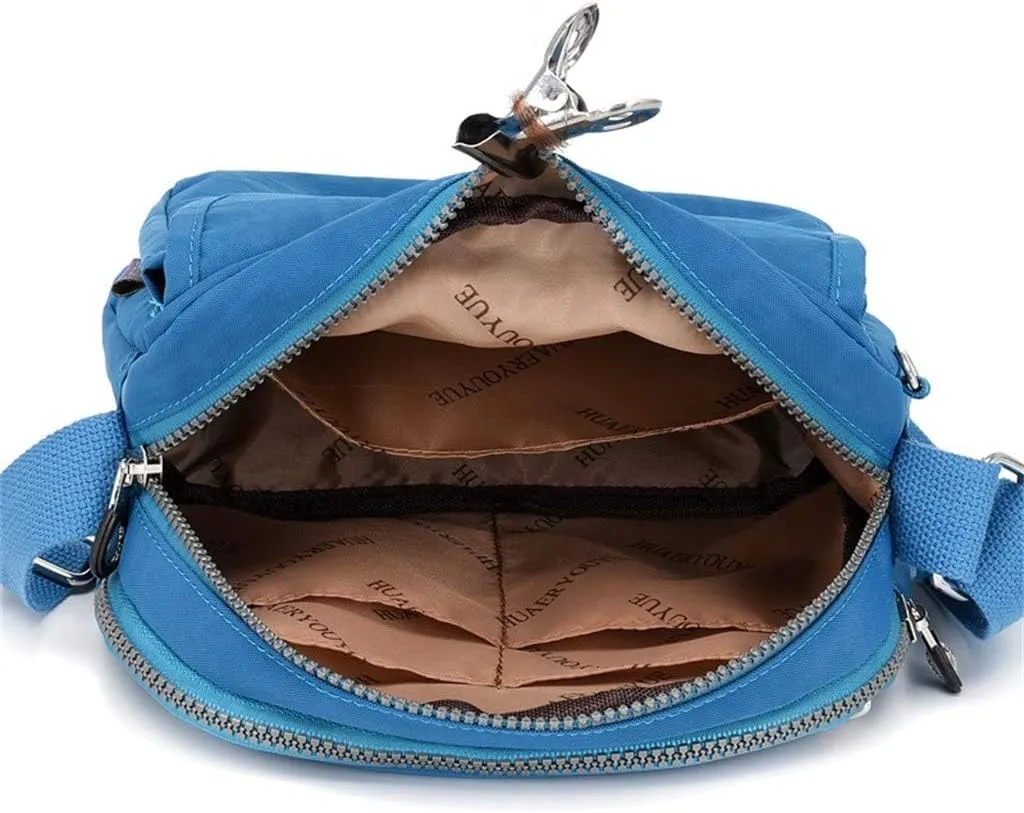 Soft Leather Purses for Women Stadium Crossbody Messenger Bags for Concerts Sporting Events Elegant Sling Bag(Blue)
