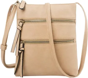 Soft PU Leather Purses and Handbags Large Capacity Adjustable Shoulder Belt Zipper Versatile Single Shoulder