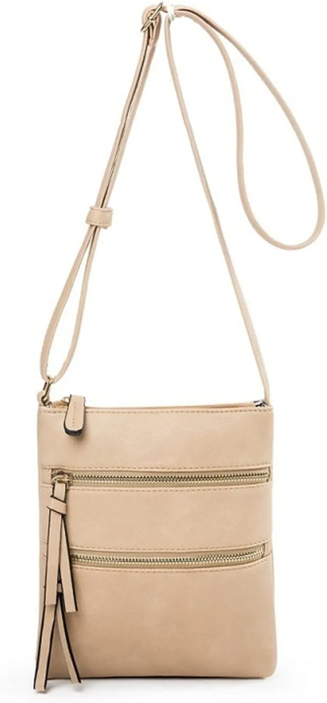 Soft PU Leather Purses and Handbags Large Capacity Adjustable Shoulder Belt Zipper Versatile Single Shoulder