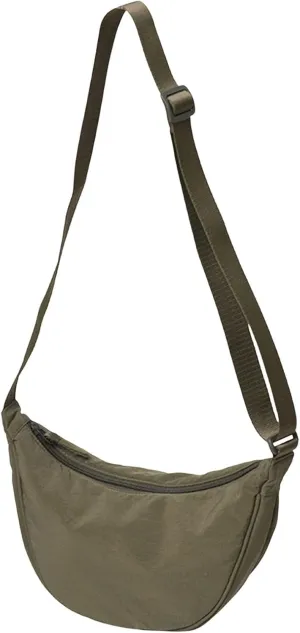 Soft PU Leather Shoulder Bag Dumpling Bag Women Armpit Nylon Simple Shoulder Design Crossbody