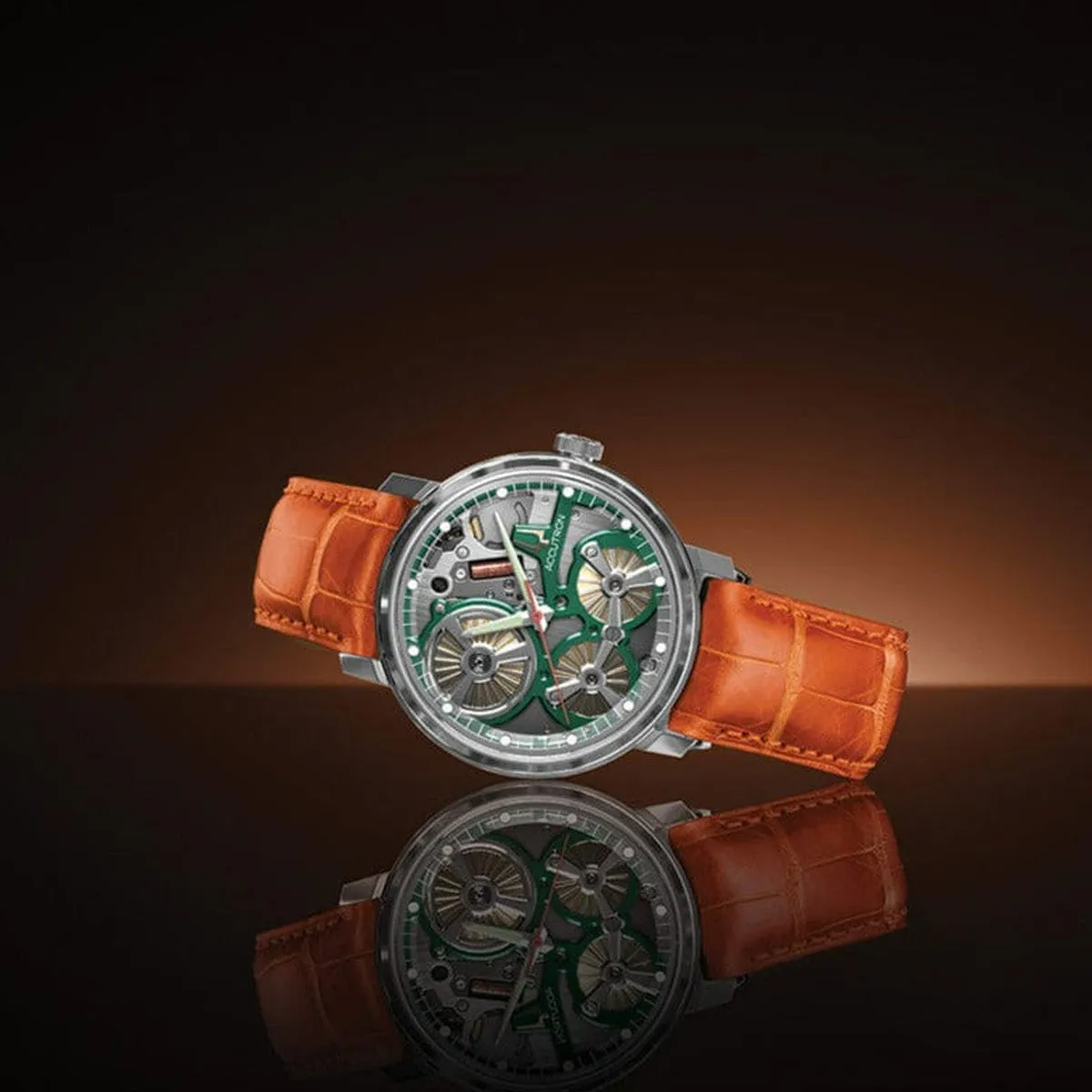 Spaceview 2020 Watch - Orange/Grey
