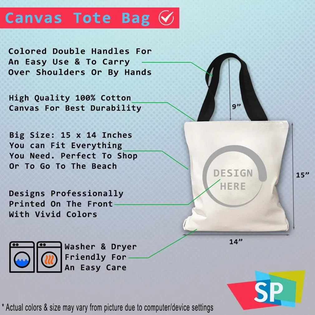 Speedy Pros Canvas Tote Bag for Women Salvadoran King Crown El Salvador Country Flag Beach Bags for Women