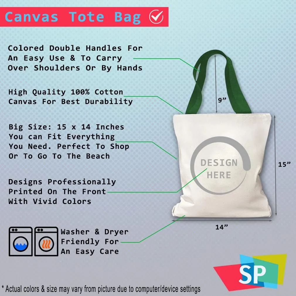 Speedy Pros Canvas Tote Bag for Women Salvadoran King Crown El Salvador Country Flag Beach Bags for Women
