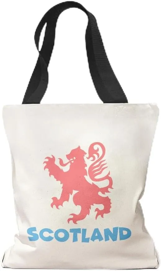 Speedy Pros Canvas Tote Bag for Women Scotland Scottish Rampant Lion Beach Bags for Women