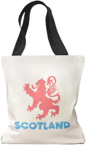 Speedy Pros Canvas Tote Bag for Women Scotland Scottish Rampant Lion Beach Bags for Women