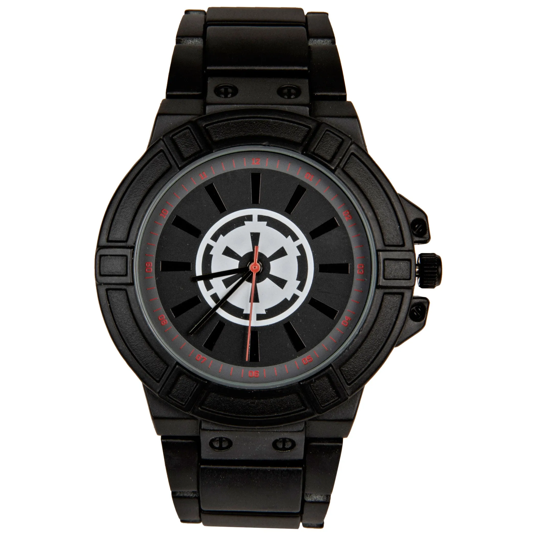 Star Wars Empire Symbol Watch Face with Black Metal Band