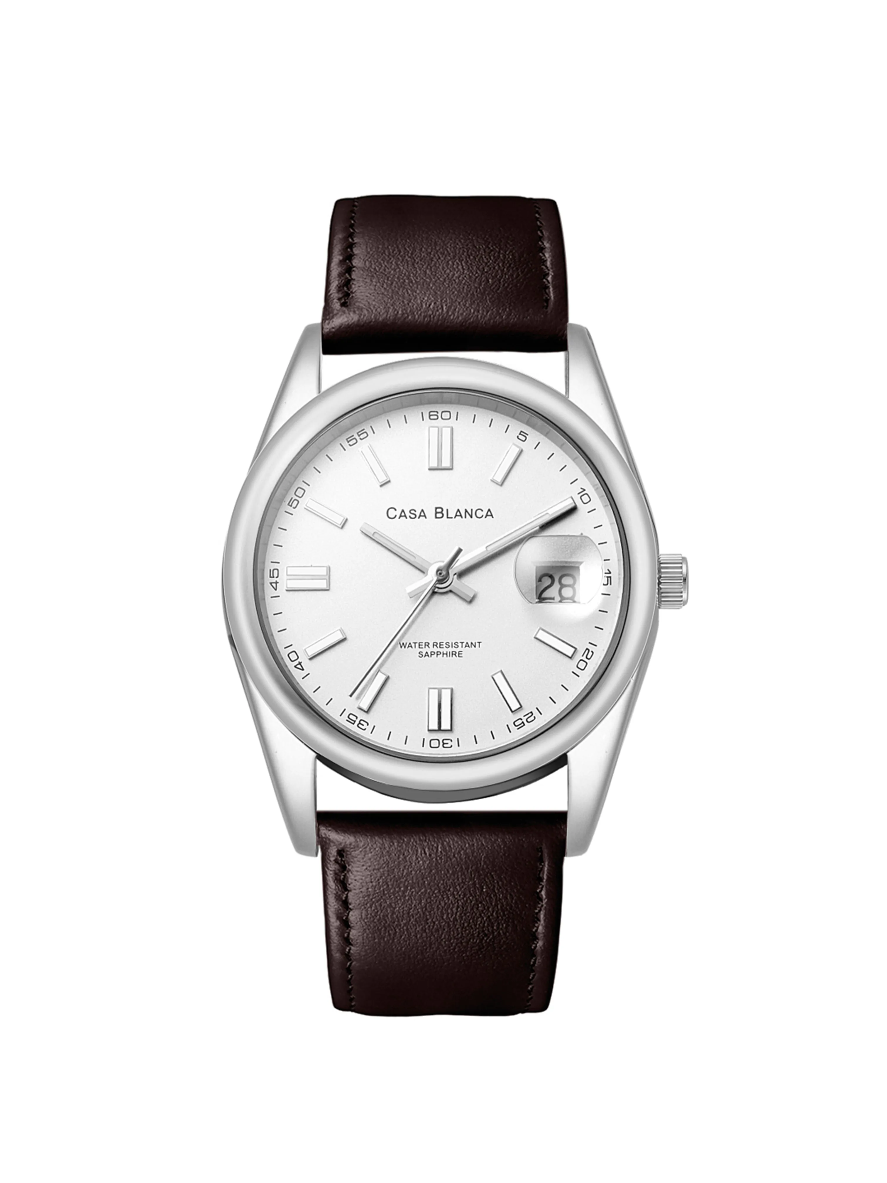 Statement White Silver Watch