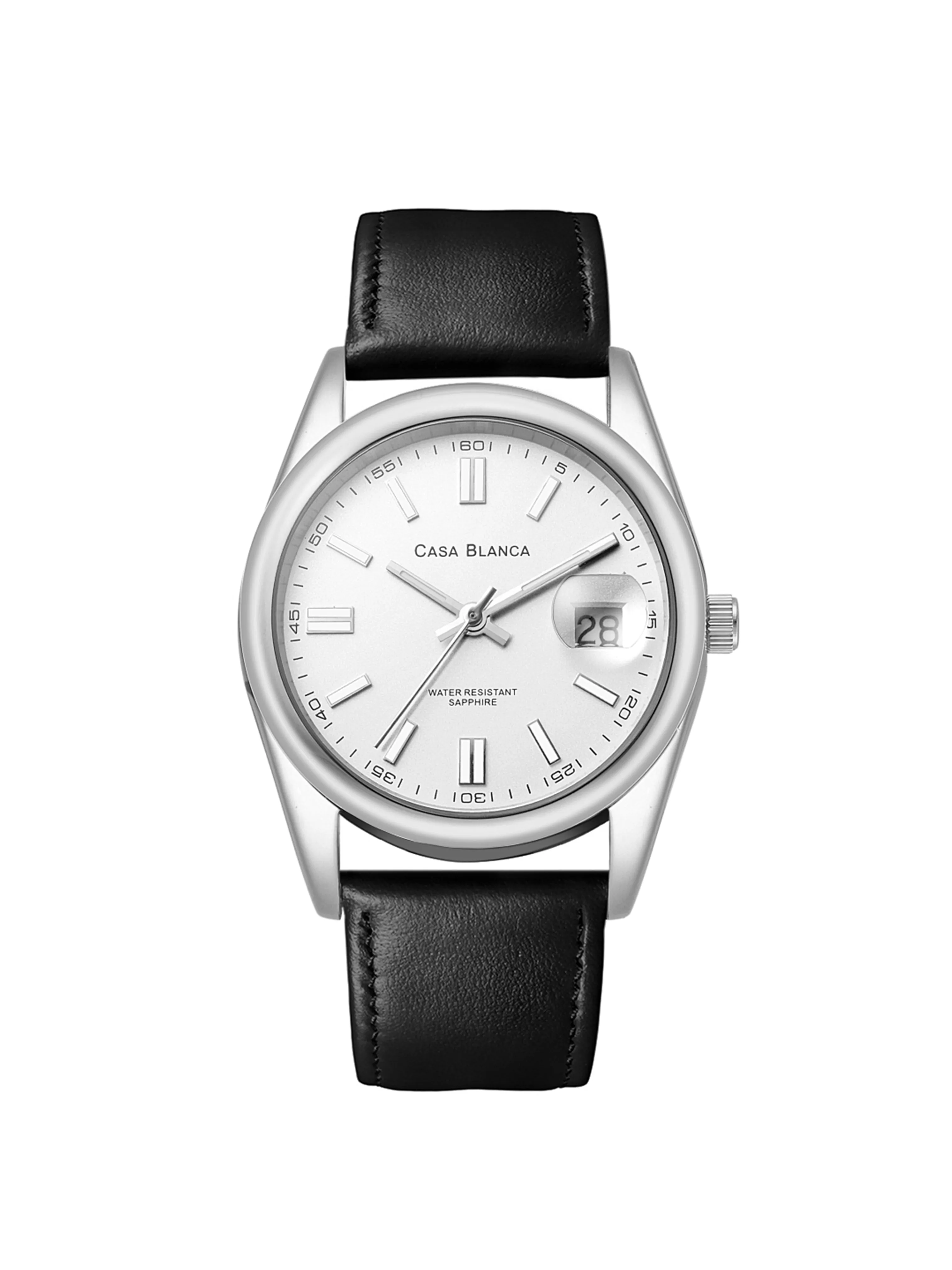 Statement White Silver Watch