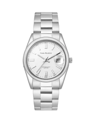 Statement White Silver Watch