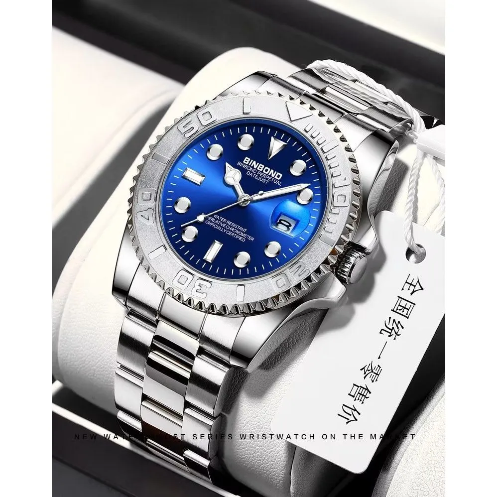 SteelLux Precision Calendar Quartz 50m Waterproof Watch