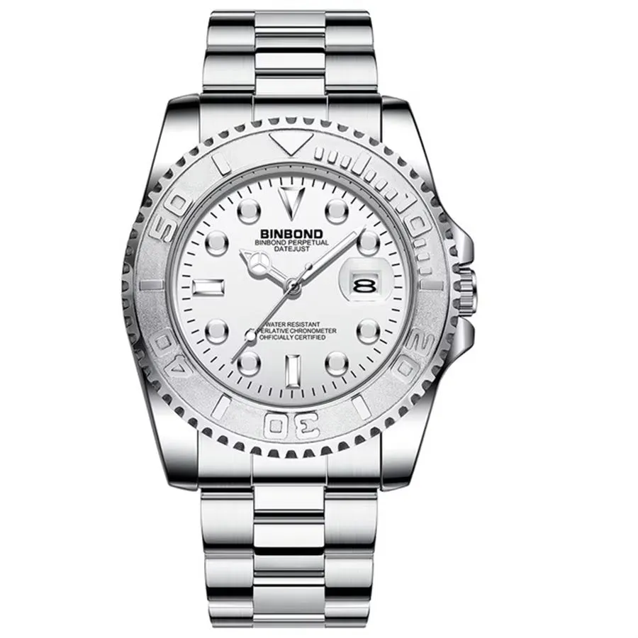 SteelLux Precision Calendar Quartz 50m Waterproof Watch